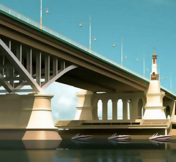Скриншот сайта о проекте строительства третьего моста через Уду