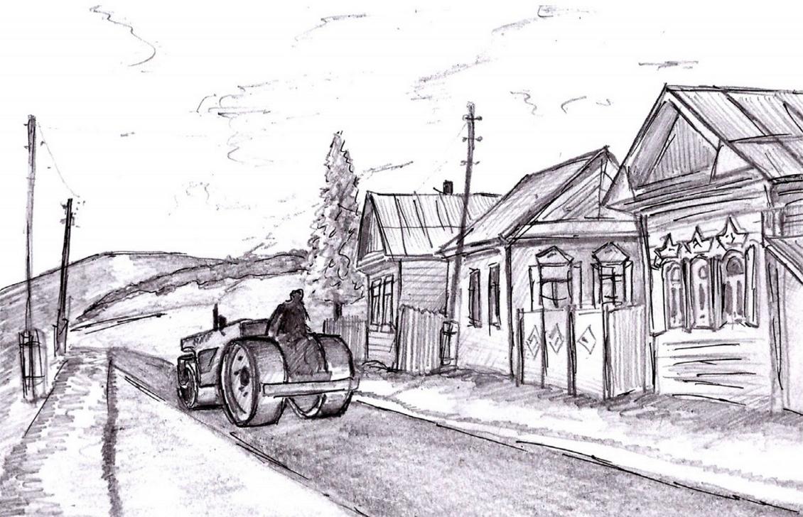 Иллюстрация к рассказу "Ботинки на дороге" из книги "От чистого истока..." Ильи Миронова